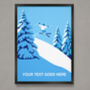 Personalised Skier Jumping Poster, thumbnail 1 of 5