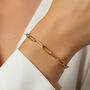 Gold Or Silver Women's Dainty Link Chain Bracelet, thumbnail 1 of 5