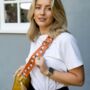 Burnt Orange Bee Bag Strap | Extra Long Crossbody Replacement Bag Strap, thumbnail 2 of 4