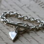 Heart T Bar Bracelet, thumbnail 5 of 8