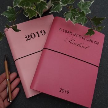 Personalised 'Year In The Life' Leather Diary Journal, 2 of 9