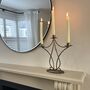 Antique Brass Vintage Style Candelabra, thumbnail 1 of 5