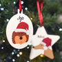 Personalised Dog Christmas Decoration Santa Hat, thumbnail 1 of 12