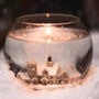 Christmas Village Snow Scene Gel Candle Bowl, thumbnail 1 of 3