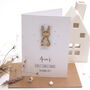 First Christmas Personalised Winter Rabbit Stocking, thumbnail 10 of 10
