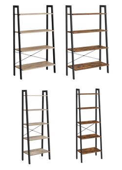 Industrial Ladder Shelf Bookshelf Storage Unit, 12 of 12