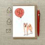 Personalised Shiba Inu Dog Birthday Card, thumbnail 2 of 6