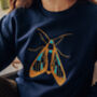 Embroidered Large Festive Moth Sweater, thumbnail 2 of 4