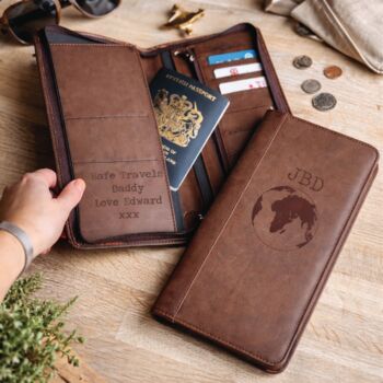 Personalised Daddy's Travel Wallet With Secret Message, 2 of 3