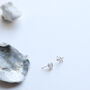 Sterling Silver Moon And Star Stud Earrings In A Box, thumbnail 5 of 9