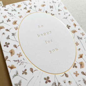 Lilla Floral Congratulations Card, 2 of 3