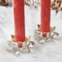 Star Glass Candleholder With Gold Trim, thumbnail 1 of 6