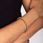 18 K Gold Plated Sterling Silver Beaded Ball Bracelet, thumbnail 1 of 2