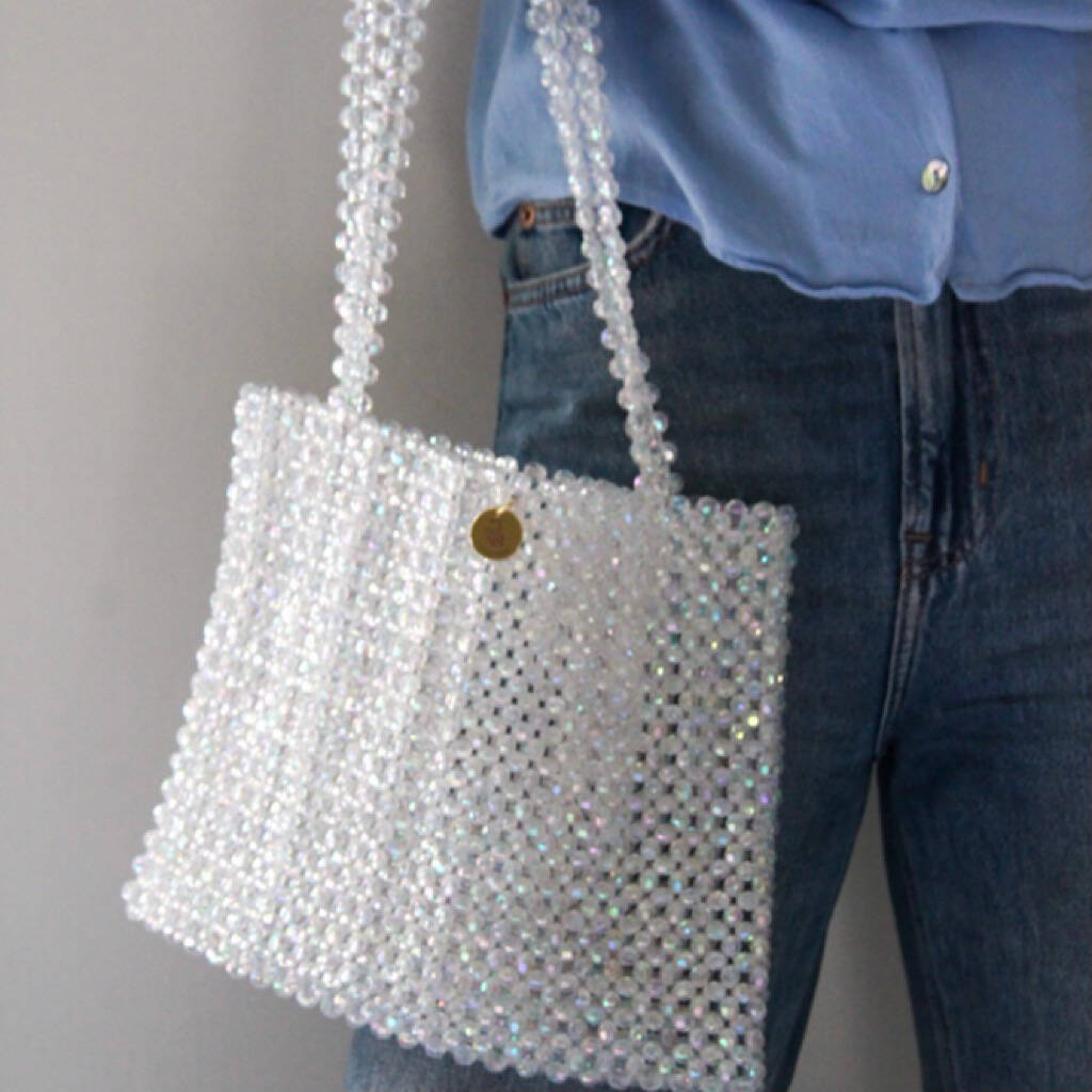 Beaded Tote Bag By Nori Mori