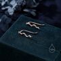 Snake Crawler Earrings In Sterling Silver, thumbnail 6 of 10