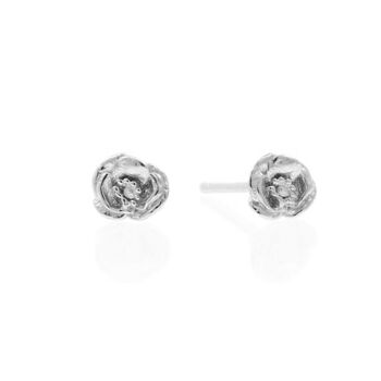 Poppy Earrings Silver/Gold/Rose Gold, 6 of 7