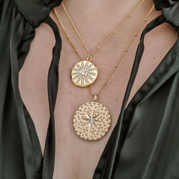 Double Layered Gold Plated Necklace Set, 2 of 4