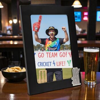 Personalised Cricket Photo Frame, 8 of 8