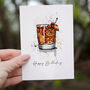 Old Fashioned Happy Birthday Card, thumbnail 1 of 2