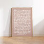 Can't Help Falling In Love Elvis, Song Lyrics Wall Art, thumbnail 1 of 9