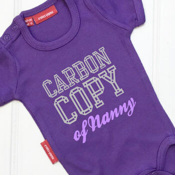 Personalised Carbon Copy Babygrow, 4 of 9