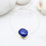 Lapis Lazuli Gemstone Sterling Silver Bracelet, thumbnail 1 of 7