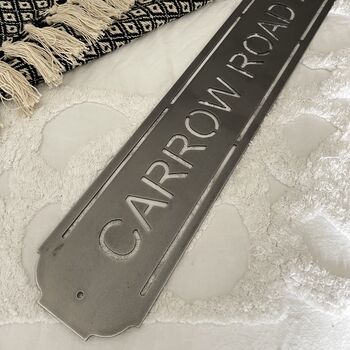 Carrow Road Metal Football Street Sign – Designed And Made In Britain, 6 of 10