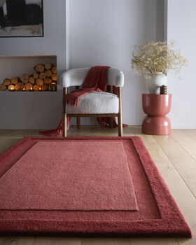 Origins Stacked Borders Wool Rug, 4 of 6