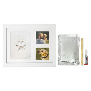 Paw Print Clay Moulding And Photo Frame Keepsake Kit, 4 of 7