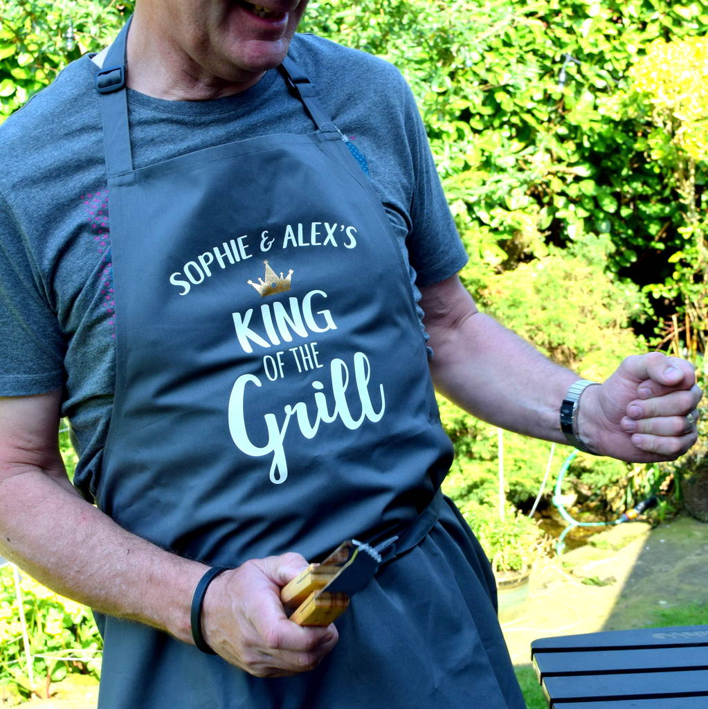 Personalised Daddy King Of The Grill Apron, 1 of 7