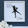Personalised Watercolour Dance Portrait Framed Print, thumbnail 3 of 6