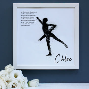 Personalised Watercolour Dance Portrait Framed Print, 3 of 6