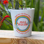 'Round Rainbow' Personalised Teacher Plant Pot Gift, thumbnail 1 of 2