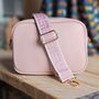 Single Zip Cross Body Bag In Light Pink, thumbnail 1 of 2