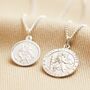 Sterling Silver St Christopher Pendant Necklace, thumbnail 1 of 8