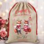 Personalised Valentine Animal Couple Love Heart Cupid Sack, thumbnail 3 of 12