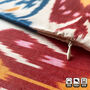 Traditional Multicoloured Ikat Cotton Cushion Cover, thumbnail 2 of 7