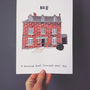 Personalised House Illustration Print, thumbnail 1 of 12