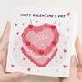 Personalised Galentines Day Heart Card For Best Friend, thumbnail 1 of 6