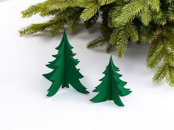 Eco Christmas Tree Cutlery Holder Set Of Four, 3 of 6