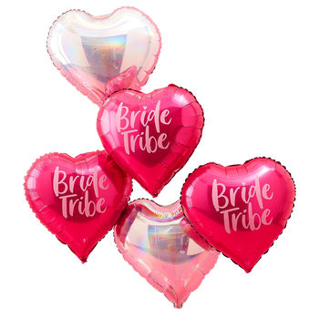 Heart Shaped Bride Tribe Hen Party Balloons, 2 of 3