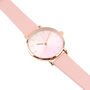 Ladies Peach Watch In Gift Box, thumbnail 3 of 4