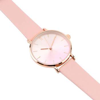 Ladies Peach Watch In Gift Box, 3 of 4