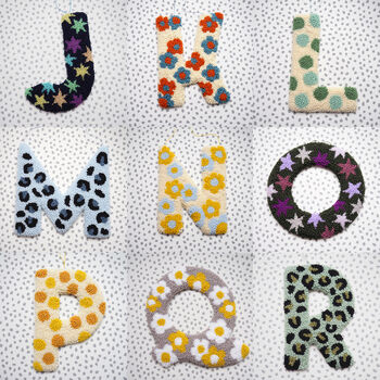 Navy Blue And Multi Colour Star Decorative Letter, 4 of 6