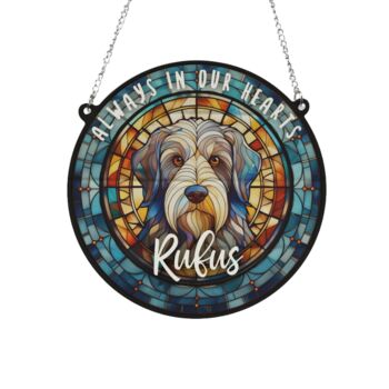 Bearded Collie Memorial Suncatcher, 4 of 5