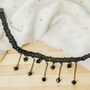 Handmade Black Beaded Gothic Emo Lace Choker Necklace, thumbnail 7 of 7