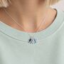 Family Birthstone Marquise Charm Necklace, thumbnail 3 of 9
