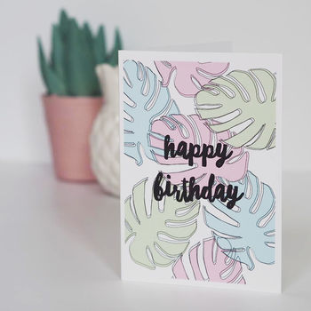 Tropical Happy Birthday Card, 2 of 2
