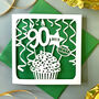 Personalised Cupcake 90th Birthday Card, thumbnail 1 of 4