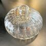 Small Ribbed Round Glass Vase, thumbnail 7 of 8